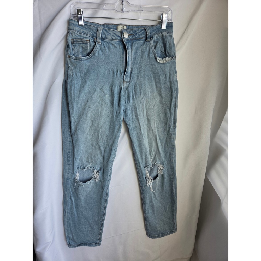 Cotton On High Jeans Womens Blue Light Wash Relaxed High Straight